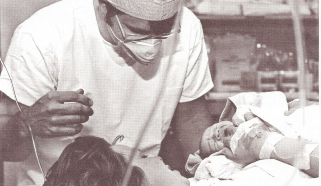 Albany General Hospital parents welcoming their newborn, 1974.