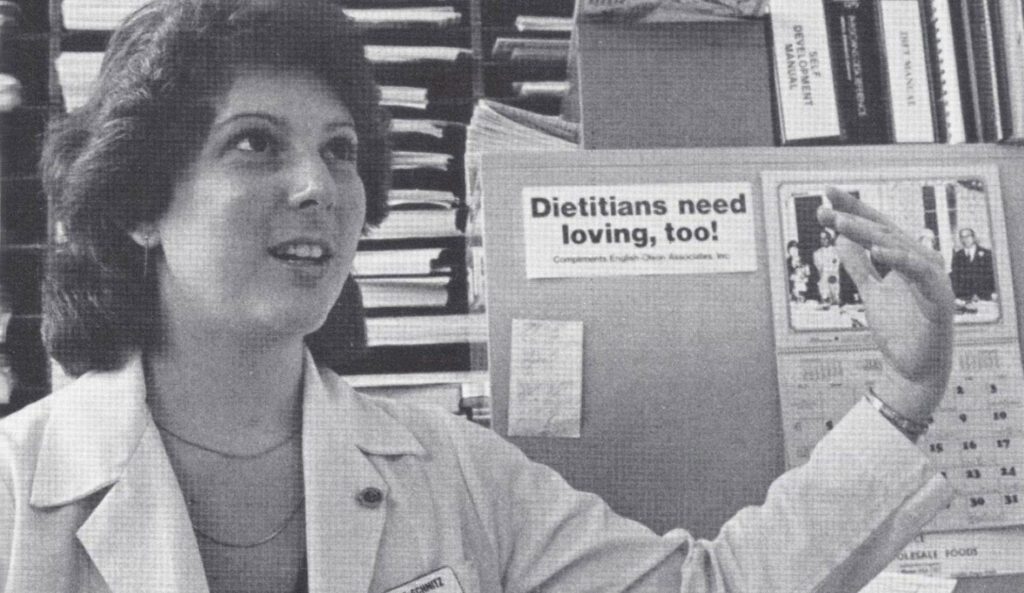 Albany General Hospital nutritionist, 1981.