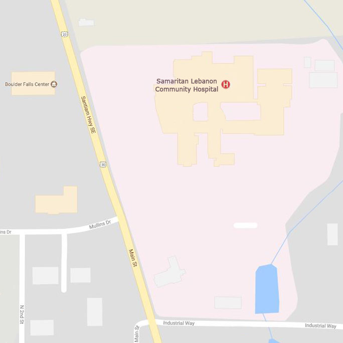 Map view of Samaritan Lebanon Community Hospital.