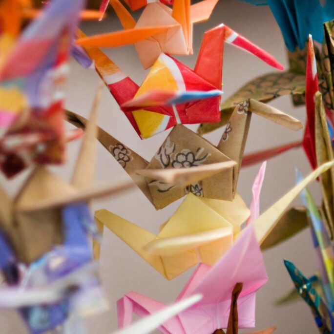 Cranes art activity