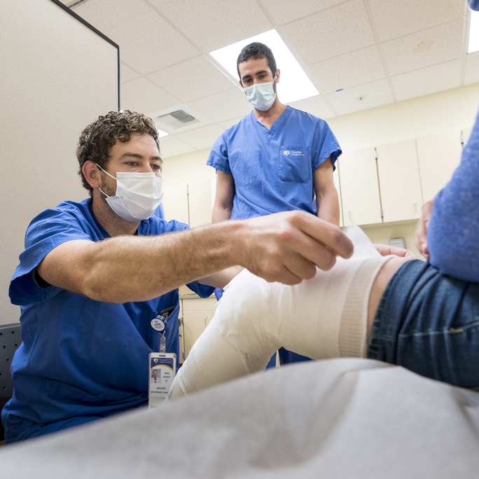 Orthopedic resident casting