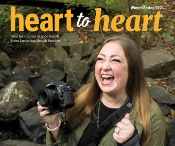 Front cover of the 2021 Winter/Spring issue of Heart to Heart magazine.