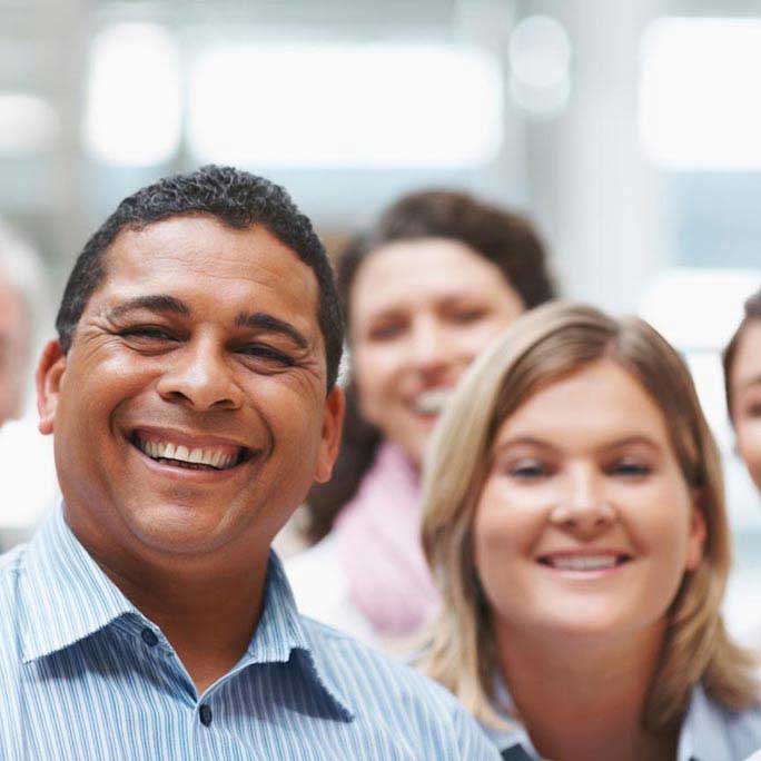 Smiling group