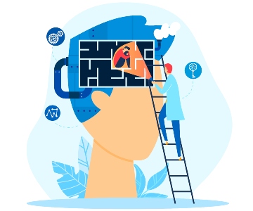 Creative graphic depicting the importance of mental health.