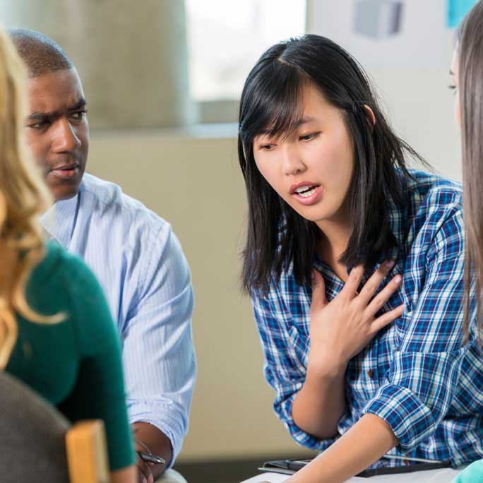 Mental health support group