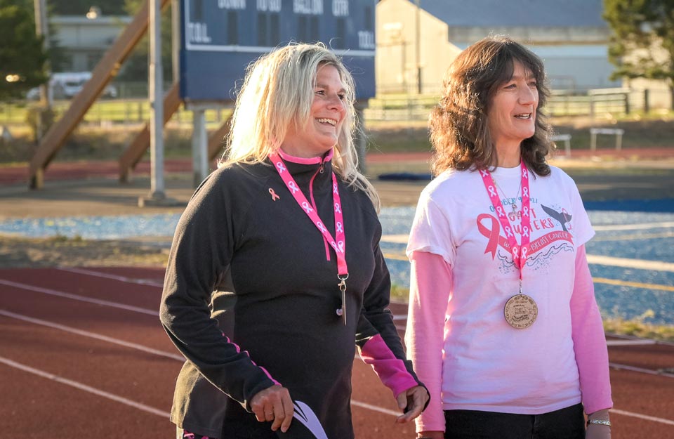 Jeanette and Sonia at their annual Coast Busters event in Newport, Oregon.