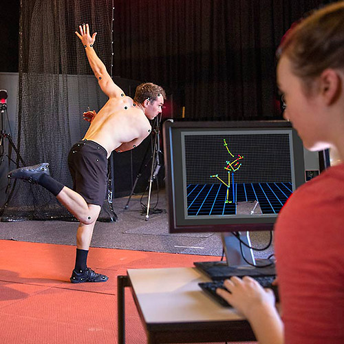Technology used to test athlete's movements.